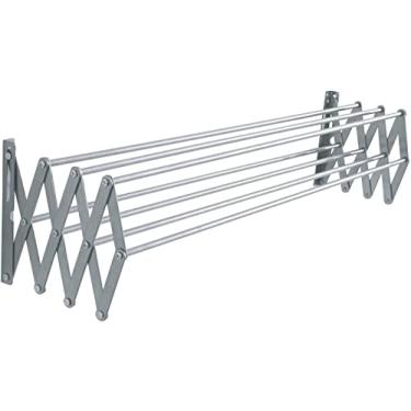 Imagem de Varal Sanfonado De Parede 80cm Alumínio