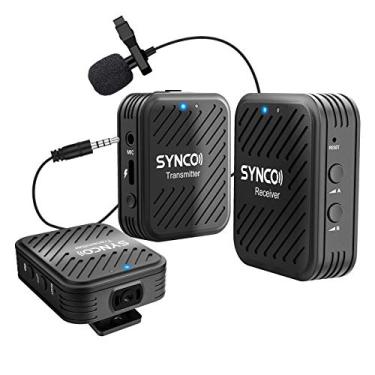 Imagem de Synco G1 A2 2.4GHz Lavalier Wireless Microphone System with 2 Transmitters, 1 Receiver, and 1 External Mic Compatible with Smartphone, Laptop, DSLR, Tablet, Camcorder, Recorder