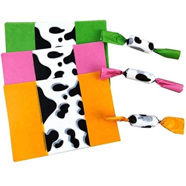 Imagem de Aeyistry 300 peças de embalagens de doces três cores lindo papel de cera impresso para assar nougat papel de embrulho de doces, embalagens de doces de chocolate para embalagem de doces de aniversário de casamento caseiro (verde, rosa, laranja)