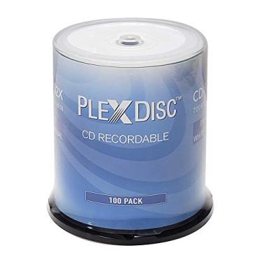 Imagem de PlexDisc Hub térmico branco para impressão CD-R 700MB 52X - eixo de 100 discos (FFP) - 631-415-BX