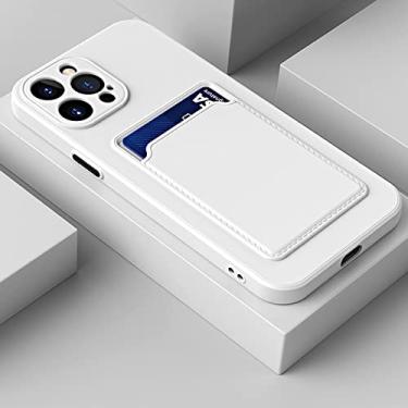 Imagem de Capa de telefone de silicone para carteira para iPhone 11 12 13 Pro Max XS XR X 6 6s 7 8 Plus SE 3 2022 2020 13 Mini capa à prova de choque, branca, para iPhone SE 2022