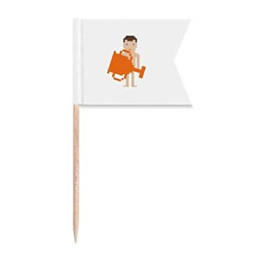 Imagem de Personagem Sports Award Bandeiras para palito de dentes para marcação de bolos de festa, placa de queijos