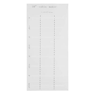 Imagem de Réguas de Acolchoamento de Cabana de Toras de 10 Polegadas, Régua de Acolchoados de Acrílico Conjunto de Modelo de Fabricante de Cabana de Toras Blocos de Material Acrílico Régua de Colcha para