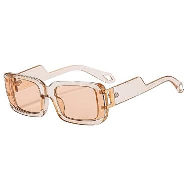 Imagem de Óculos de sol femininos retangulares com lente gradiente óculos de sol quadrados para homens óculos de sol feminino, C2, tamanho único