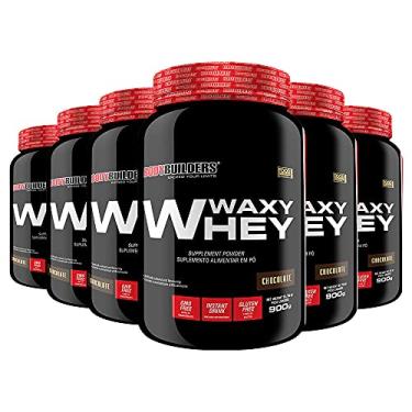Imagem de Kit 6x Whey Protein Waxy Whey 900g - Bodybuilders Sabor: Chocolate