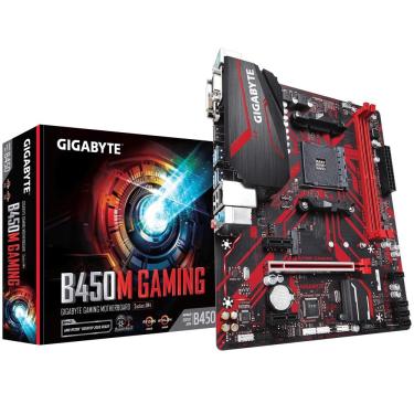 Imagem de Placa Mãe Gigabyte B450M gaming mATX AM4 DDR4 hdmi D-Sub M.2 USB 3.1