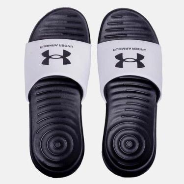 Imagem de Chinelo Under Armour Ansa Fix Branco E Preto 45/46