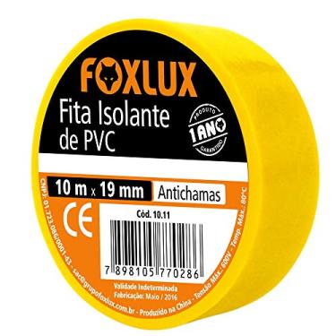 Imagem de Foxlux Fita Isolante 10m Amarela - 1 Unidade
