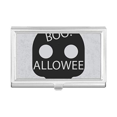 Imagem de Carteira de bolso com porta-cartões simples caveira do Dia das Bruxas