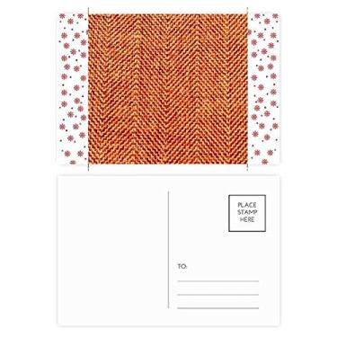 Imagem de Cartão postal em tecido marrom linho abstrato Natal flor celebração cartão postal Blessing