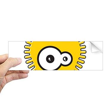 Imagem de DIYthinker Adesivo retangular alienígena e amarelo monstro alienígena para para-choque notebook janela decalque
