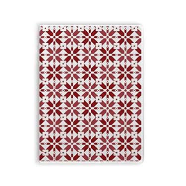 Imagem de Diário de capa macia com estampa de decoração de Natal vermelho e branco