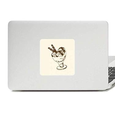 Imagem de Barra de chocolate marrom decalque bola de sorvete decalque vinil paster laptop decoração PC