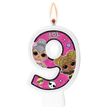 Imagem de Vela Numeral Lol Surprise Numero 9 01 Un.