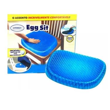 Imagem de Egg Sit Assento Almofada Gel Com Silicone Ovo Ortopédico Confortavel -