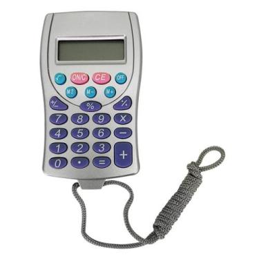 Imagem de Calculadora De Mesa E Bolso Com Cordão 8 Dígitos Eletrônica - Dotad