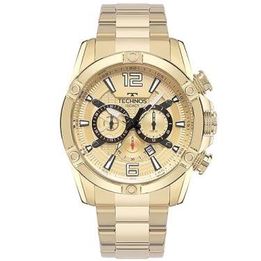 Imagem de Relógio TECHNOS cronógrafo dourado masculino JS25BBK/1D