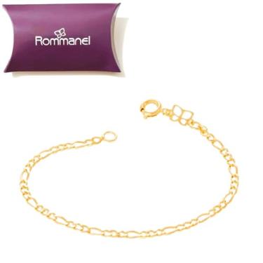 Imagem de Pulseira infantil folheada a ouro - 550055 - Rommanel Tamanho:14