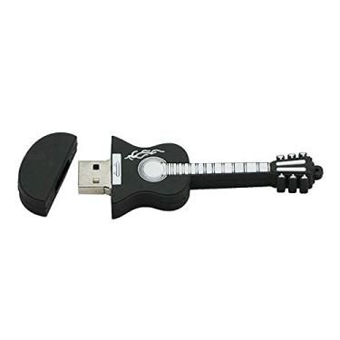 Imagem de 64 GB Guitarra Preta Modelo U Stick Pen Drive USB 2.0 Stick PenDrive Memória Flash Drive U Disco Flash Drive Disco Polegar U Disco