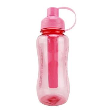 Imagem de Squeeze 600 Ml Garrafa Porta Gelo Academia Esporte Água - Clink