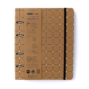 Imagem de Caderno Criativo Argolado Kraft Pautado 17X24 Linha E Ponto, Cicero