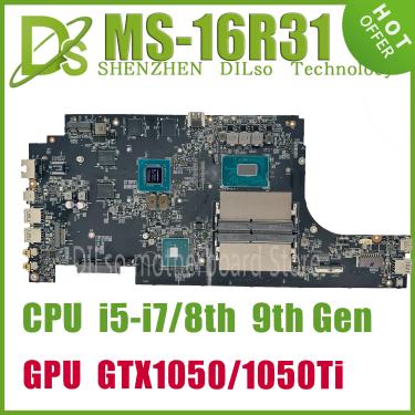Imagem de KEFU MS-16R31 Mainboard Para MSI GF63 9SC MS-16R3 Laptop Motherboard W/i5-8300H i5-9300H i7-8750H