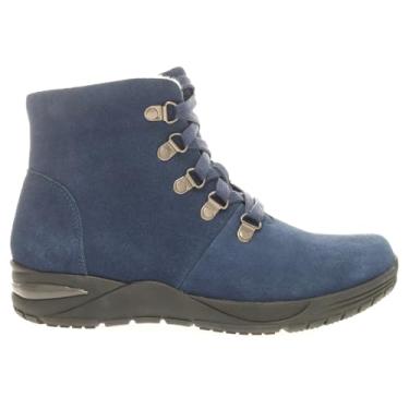 Imagem de Propét Bota feminina Demi Suede Scotchgard tratada até o tornozelo, Índigo, 8 Wide