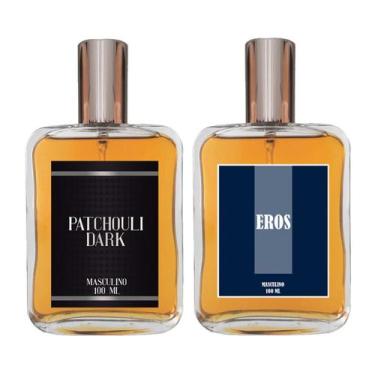 Imagem de Kit Perfume Masculino - Patchouli Dark + Eros 100ml - Essência Do Bras