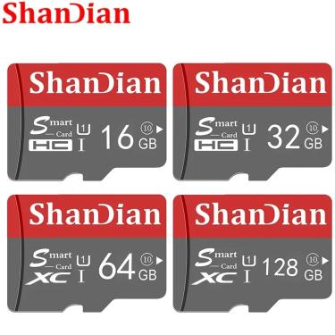 Imagem de SHANDIAN-Alta Velocidade Cartão Smart SD  Mini Cartão de Memória SD  Cartão TF para Smartphone  Real