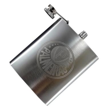 Imagem de Cantil de Whisky Cachaça Vodka Gin Conhaque Pitu Vinho Aperitivo Inox Personalizado a 198ml 7Oz Portátil de Bolso Bebida