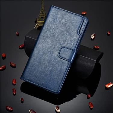 Imagem de Capa carteira de couro de luxo para Samsung Galaxy S23 S22 S21 S20 FE S8 S9 Plus S10 E Note 20 10 9 8 Ultra S7 Capa de telefone com cartão, azul, para S20 Plus 6,7 polegadas
