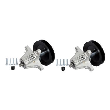 Imagem de SCBHWJ 618-06978 918-06978 Conjunto de eixo com polia compatível com RZT-S54 MTD Troy Bilt TB2454 Craftsman T8400 G8400 Z6660, serve para deck de 137 cm, pacote com 2