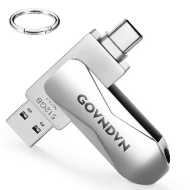 Imagem de GOVNDVN Stick de foto de 512 GB para iPhone-15 USB-C-iPhone-Photo-Stick para iPad, Android, celular, MacBook PC, USB 3.0, cartão de memória, iPhone Photostick para armazenamento de fotos, pen drive de