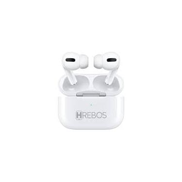 Imagem de Fone De Ouvido Bluetooth Earbuds Hrebos Hs-506 Premium Branco Wireless in ear sem fio auricular