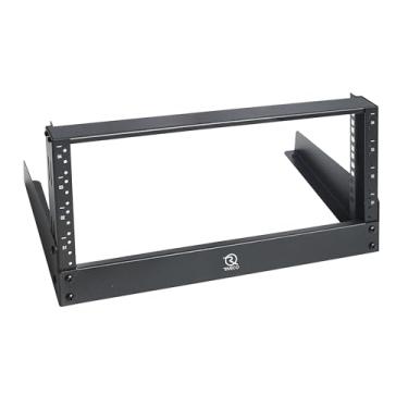 Imagem de RIVECO Rack de mesa 4u para áudio e rede, prateleira de mesa prateleira de gravação de som de moldura aberta