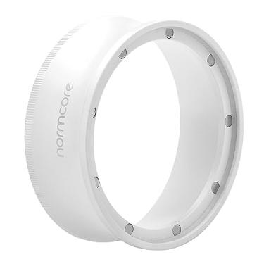 Imagem de Normcore Funil de dosagem magnético de 58 mm V2, anel dosador de café expresso, alumínio anodizado de 28 mm com 9 ímãs de neodímio serve para filtro portátil de 58 mm, branco