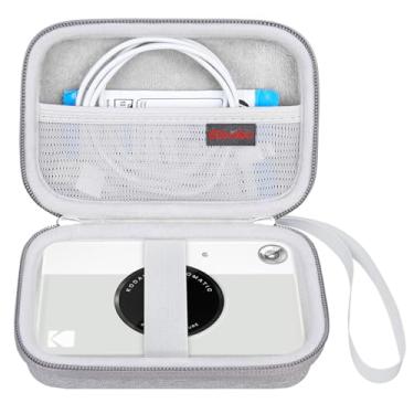 Imagem de Elonbo Estojo de transporte para câmera KODAK Printomatic digital de impressão instantânea, bolsa de armazenamento portátil para impressora fotográfica Bluetooth, bolsa de malha para papel fotográfico