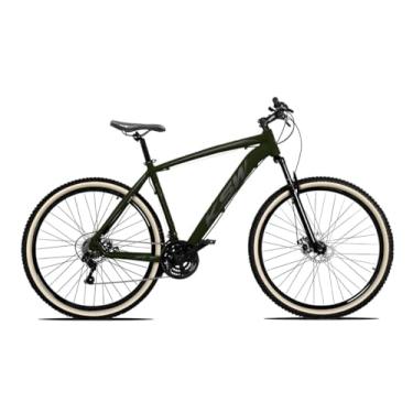Imagem de Bicicleta Aro 29 KSW XLT 1x9v com 9 Marchas Pedivela Single Coroa Unica de 1v Catraca 9V 11/36 Dentes Freio Hiudraulico e Garfo de Suspensão,17,Verde Pérola Preto