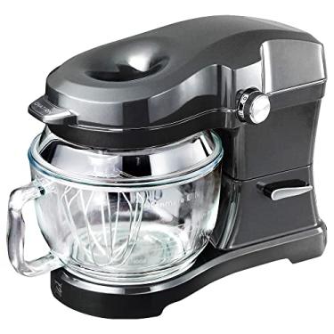 Imagem de Kenmore Elite Ovation 49090 Batedeira exclusiva com suporte de cozinha com cabeça inclinada, prata metálica