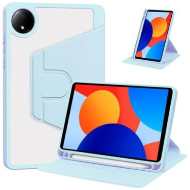 Imagem de Capa de rotação 360 para Redmi Pad SE 8.7 2024 com suporte de lápis Funda para Xiaomi Redmi Pad SE 8.7 4g capa para tablet (Sky, para Redmi Pad SE 8.7)