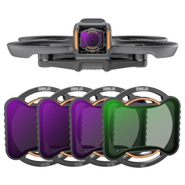 Imagem de STARTRC Filtros ND CPL para DJI Avata 2, pacote com 4 filtros CPL ND16 ND32 ND64 para lente de câmera de densidade neutra compatível com DJI Avata 2, vidro óptico HD multirevestido