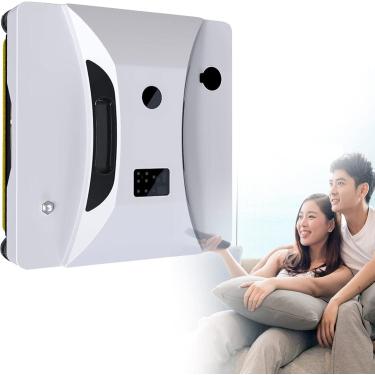 Imagem de Robô limpador de janelas Máquina automática de limpeza de janelas elétrica com spray ultrassônico e controle via controle remoto para tetos altos de janelas internas e externas