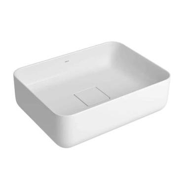 Imagem de Cuba de Apoio Retangular 40 cm Deca Slim Branco L.13040.17