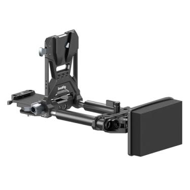 Imagem de SmallRig Placa de bateria dobrável com suporte em V para Sony FX3/A7 IV/A7S III, para Canon R5/R6, para Nikon Z8, com placa QR para Arca, hastes duplas de 15 mm, equipamento de vídeo compacto para