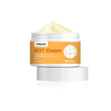 Imagem de Creme quente, creme emagrecedor para queima de gordura para barriga, cintura e nádegas. Que queima hidratante firmador - Adeus celulite perda de peso feminino/masculino