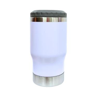 Imagem de Copo Térmico 420ml Porta Long Neck com Abridor Cor Branco