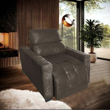 Imagem de Poltrona do Papai Retrátil e Reclinável Madri Marrom