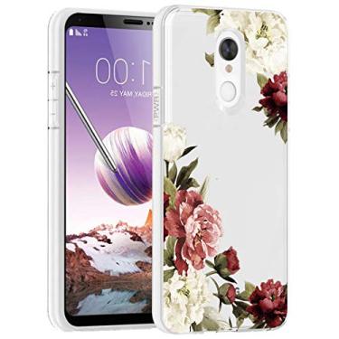 Imagem de Zoeirc Capa para LG Stylo 4 Plus, para LG Q Stylus/Q Stylo+ Capa para meninas e mulheres, capa protetora de telefone traseira de TPU flexível macia e flexível para LG Stylo 4 (flor de flor)