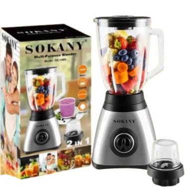 Imagem de Liquidificador Portátil Multifunção 2 Em 1 500w 1.6l - SOKANY, 110V