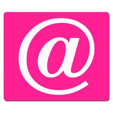 Imagem de Mouse Pad Retangular Arroba em PVC TopGet, Rosa